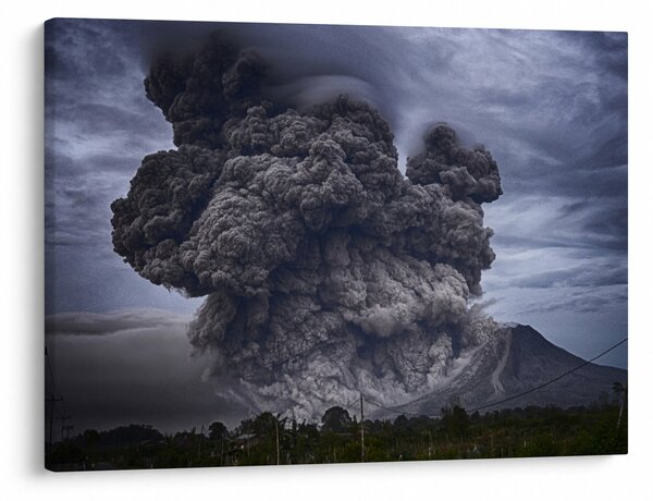 Obraz - Sopečná erupce (70x50 cm)