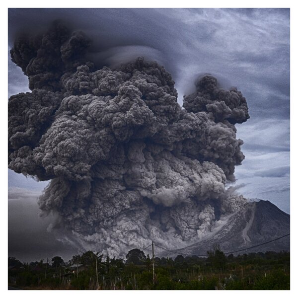 Obraz - Sopečná erupce (30x30 cm)