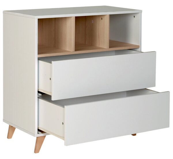 Bílá přebalovací komoda Quax Loft 86 x 48 cm