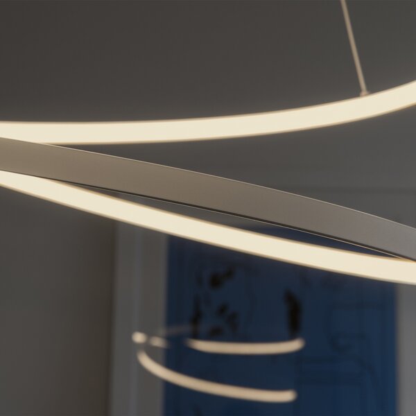 Ideal Lux LED Závěsné svítidlo Oz sp Ø 80 Barva: Černá, Stmívání, řízení: ON/OFF (bez stmívání)