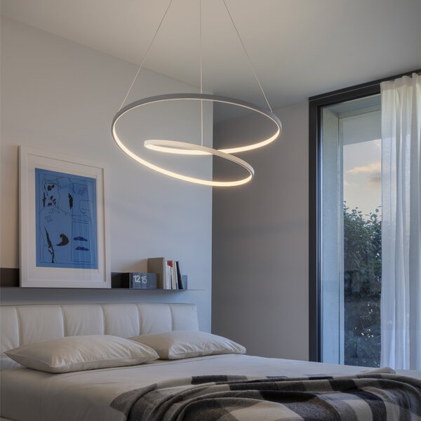 Ideal Lux LED Závěsné svítidlo Oz sp Ø 80 Barva: Černá, Stmívání, řízení: ON/OFF (bez stmívání)