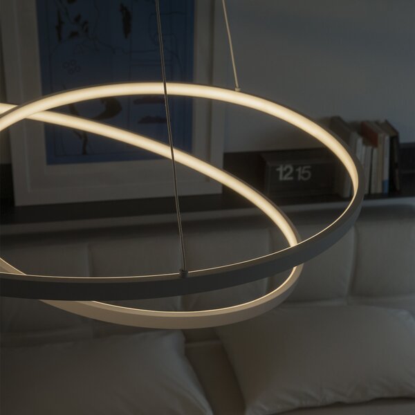 Ideal Lux LED Závěsné svítidlo Oz sp Ø 80 Barva: Černá, Stmívání, řízení: ON/OFF (bez stmívání)