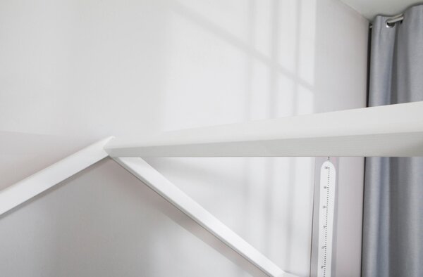 DĚTSKÁ POSTEL SE STŘÍŠKOU, 90/200 cm, bílá MID.YOU - Online Only dětské postele, Online Only