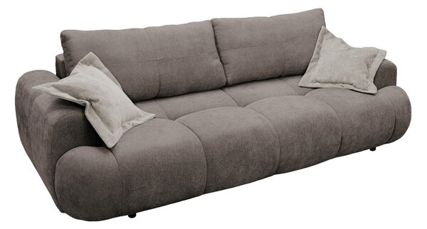 ROZKLÁDACÍ POHOVKA, plast, textil, kompozitní dřevo, hnědá Livetastic - Rozkládací pohovky, Online Only