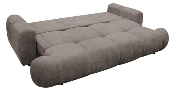 ROZKLÁDACÍ POHOVKA, plast, textil, kompozitní dřevo, hnědá Livetastic - Rozkládací pohovky, Online Only