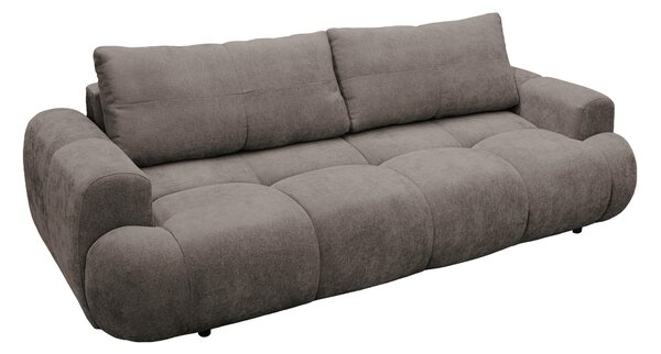 ROZKLÁDACÍ POHOVKA, plast, textil, kompozitní dřevo, hnědá Livetastic - Rozkládací pohovky, Online Only