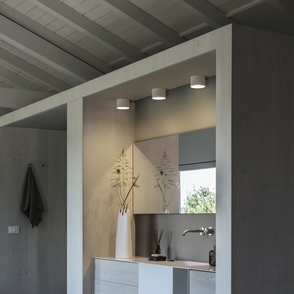 Ideal Lux Stropní přisazené svítidlo SPIKE PL1, Ø 100 mm Barva: Černá