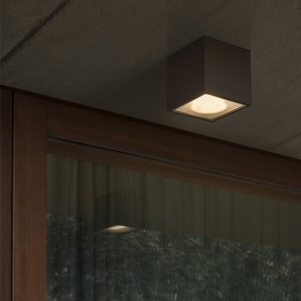Ideal Lux Stropní přisazené svítidlo TECHO PL1 SMALL, IP54 Barva: Černá