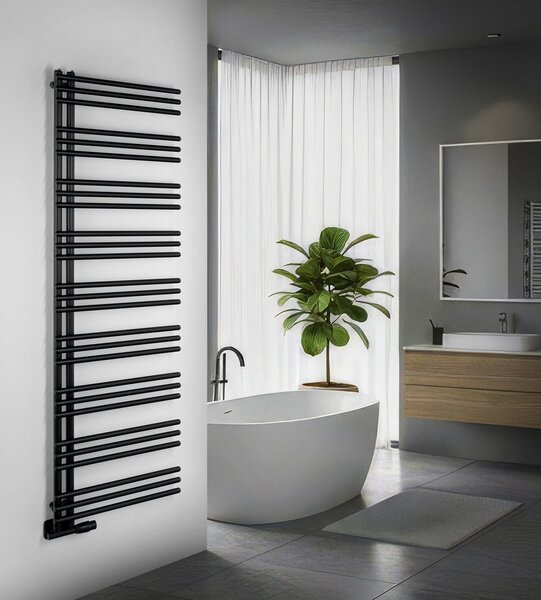 Aqualine Aqualine, POSEIDON topné těleso 550x1740mm, černá matná, PS517B