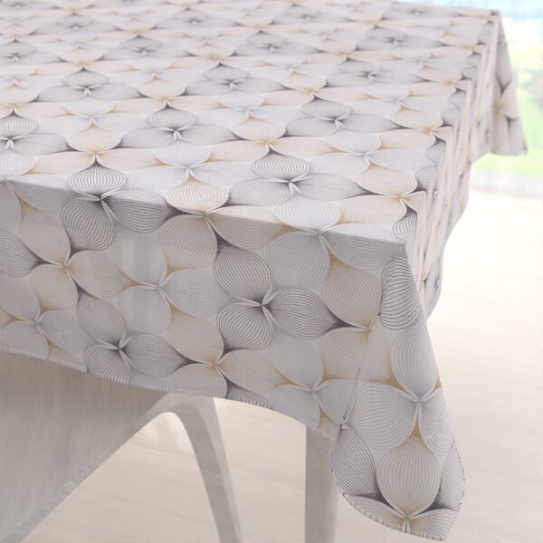 Biante Dekorační čtvercový ubrus PML-031 Designové geometrické obrazce na bílém 40x40 cm