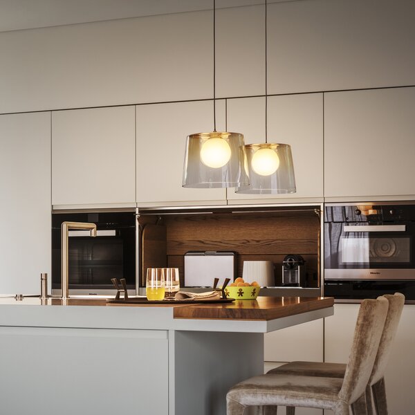 Ideal Lux Závěsné svítidlo FADE SP1 AMBRA