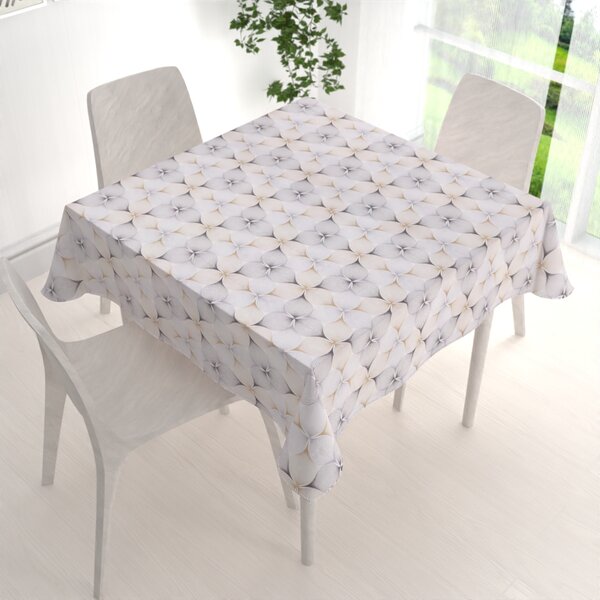 Biante Dekorační čtvercový ubrus PML-031 Designové geometrické obrazce na bílém 40x40 cm