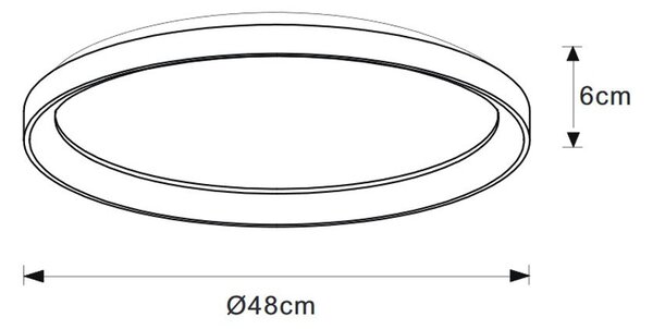 Lucide L461033830 LED přisazené stropní svítidlo VIDAL | 38W integrovaný LED zdroj | 3332lm | 2700K