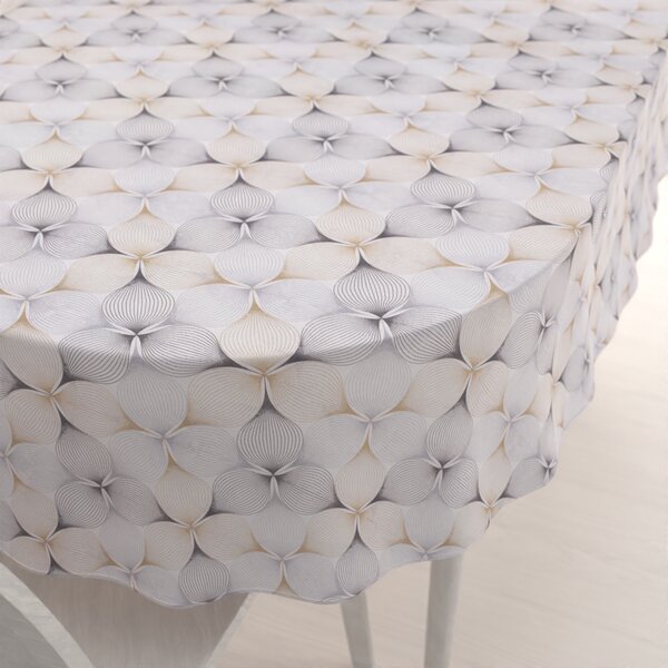 Biante Dekorační oválný ubrus PML-031 Designové geometrické obrazce na bílém 50x100 cm