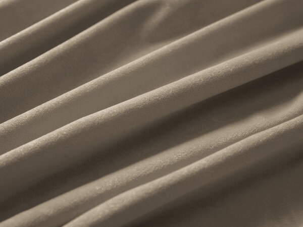 Biante Sametový čtvercový ubrus Velvet Premium SVP-030 Šedobéžový 90x90 cm