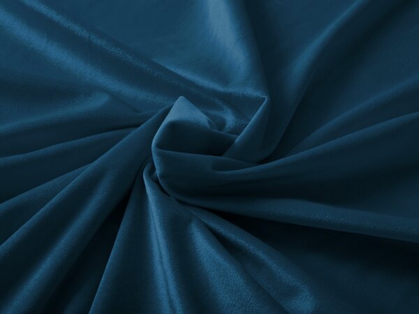 Biante Sametový kulatý ubrus Velvet Premium SVP-028 Petrolejově modrý Ø 50 cm