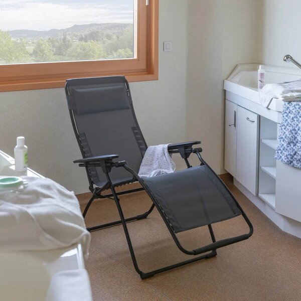 Profi relaxační křeslo ENERGIE šedá Storm
