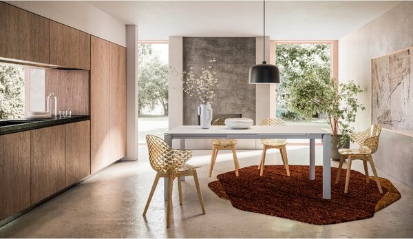 Calligaris Asymetrický koberec Roche nehořlavý, 300x200 cm, CS7258-B Barva: Ochre Yellow (okrový), Rozměr: 300x200 cm