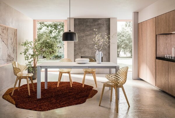 Calligaris Asymetrický koberec Roche nehořlavý, 300x200 cm, CS7258-B Barva: Ochre Yellow (okrový), Rozměr: 300x200 cm