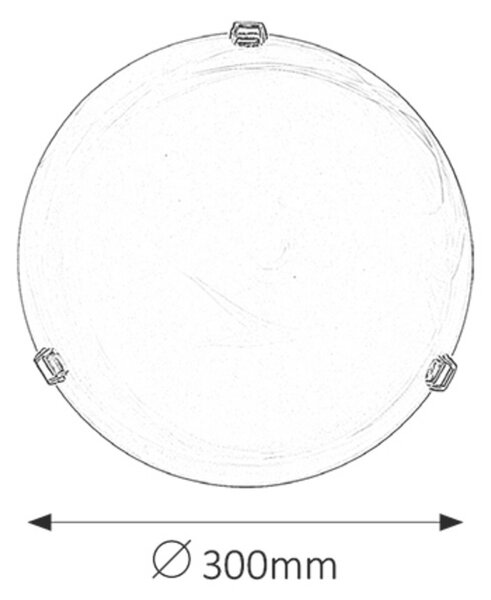 Rabalux 3201 ALABASTRO - Stropní skleněné svítidlo, zlaté packy 1 x E27, Ø 30cm (Stropní levné svítidlo s alabastrovým sklem)