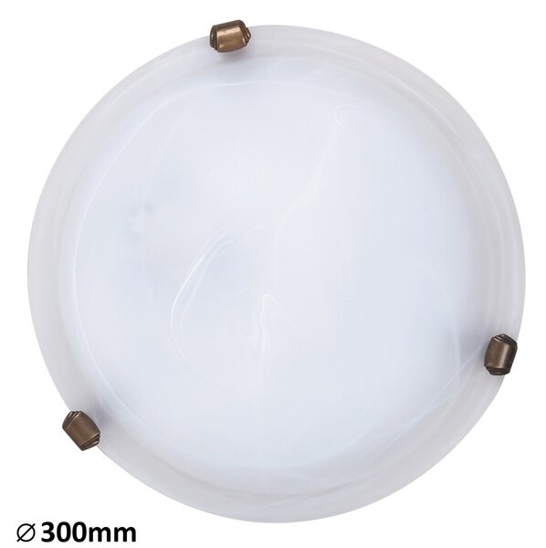 Rabalux ALABASTRO 3203 stropní svítidlo 1x60W | E27 | IP20 - bílý alabastr