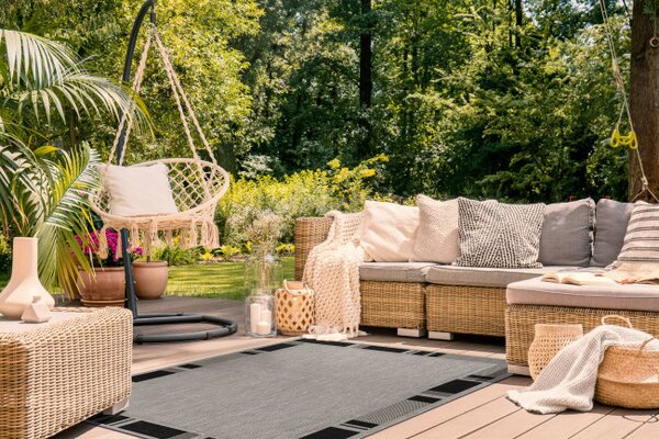 Koberec SIZAL FLOORLUX 20195 stříbrný / černý