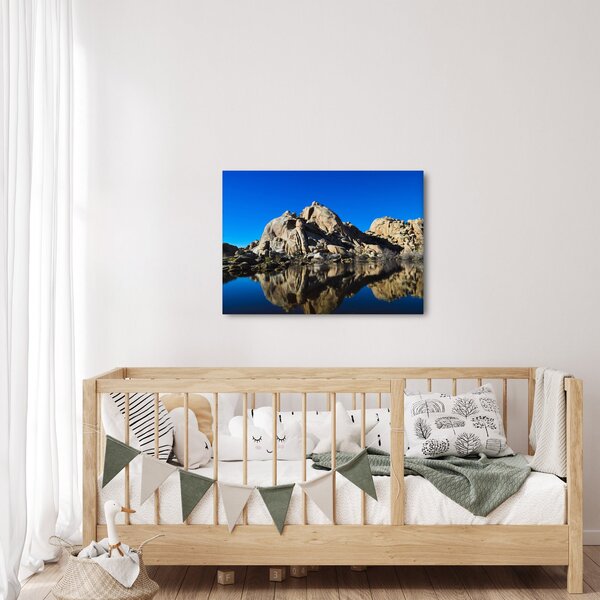Obraz zrcadlení skal (70x50 cm)