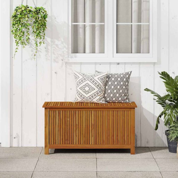 VidaXL Zahradní úložný box masivní akáciové dřevo [316678] Velikost: 150 x 80 x 75 cm