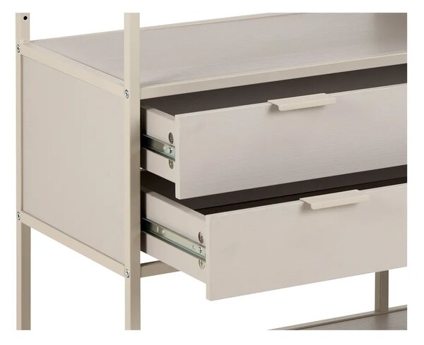 Actona Knihovna Seaford III 114 cm šedá