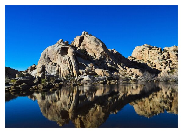 Obraz zrcadlení skal (70x50 cm)