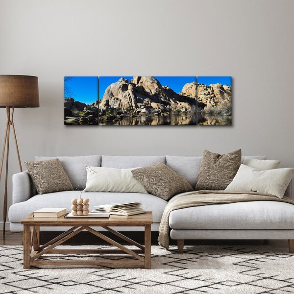 Obraz zrcadlení skal (170x50 cm)