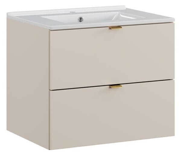 Comad Závěsná umyvadlová skříňka Dalia Cashmere Lava se zápustným umyvadlem 82-60-46-2S kašmírová
