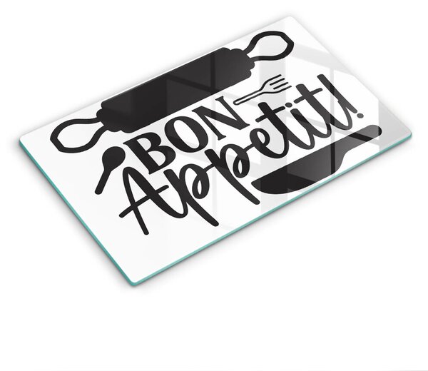 Sklo za sporák Bon appetit nápis