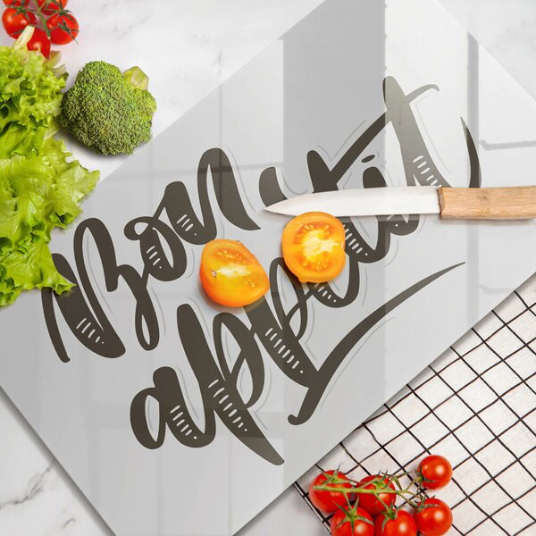 Deska za sporák Bon appetit nápis