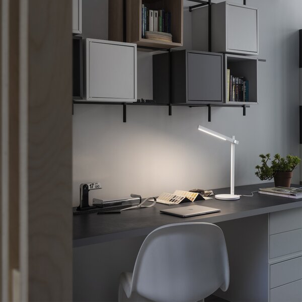 Ideal Lux Stmívatelná LED stolní lampa PIVOT TL Barva: Bílá