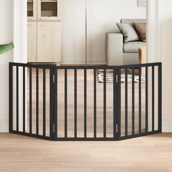 VidaXL Zábrana pro psy skládací 3 panely 150 cm topolové dřevo [352172] Barva: Přírodní, Velikost: 50 x 90 x 2 cm