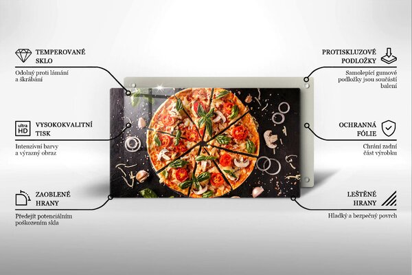 Deska za sporák Pizza s houbami