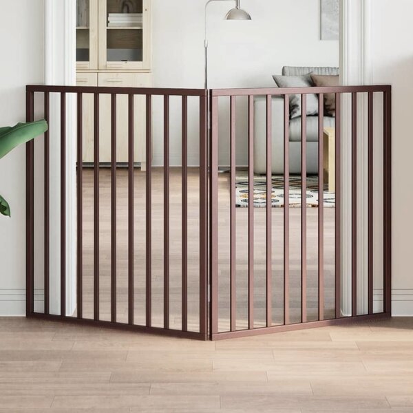 VidaXL Zábrana pro psy skládací 2 panely 160 cm topolové dřevo [352184] Barva: Přírodní, Velikost: 80 x 60 x 2 cm