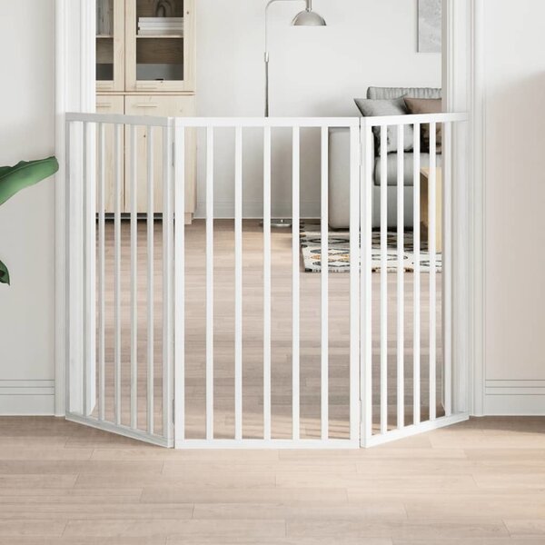 VidaXL Zábrana pro psy skládací 3 panely 150 cm topolové dřevo [352172] Barva: Přírodní, Velikost: 50 x 90 x 2 cm