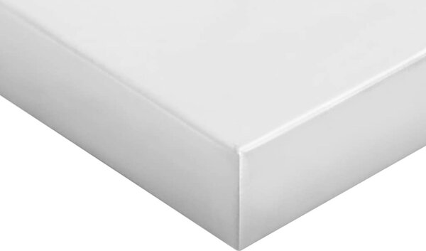 VidaXL Nástěnné police 2 ks nerezová ocel, tloušťka nerezové oceli 0,6 mm [30280] Barva: Stříbrná, Velikost: 50 x 30 cm