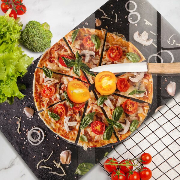 Deska za sporák Pizza s houbami
