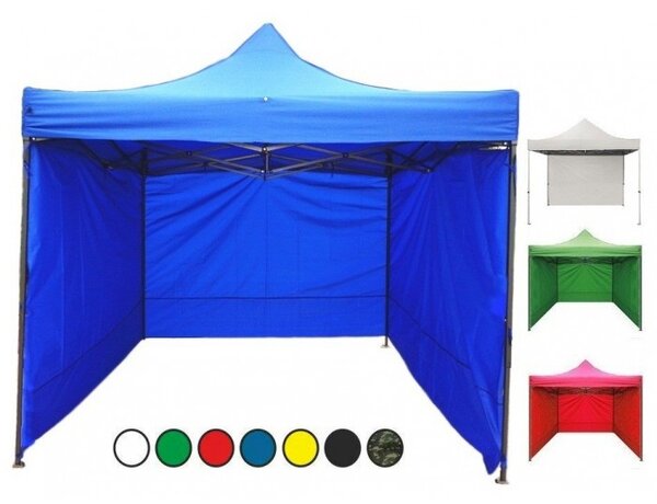 JAKS Nůžkový stan profi 3 x 3 m červený