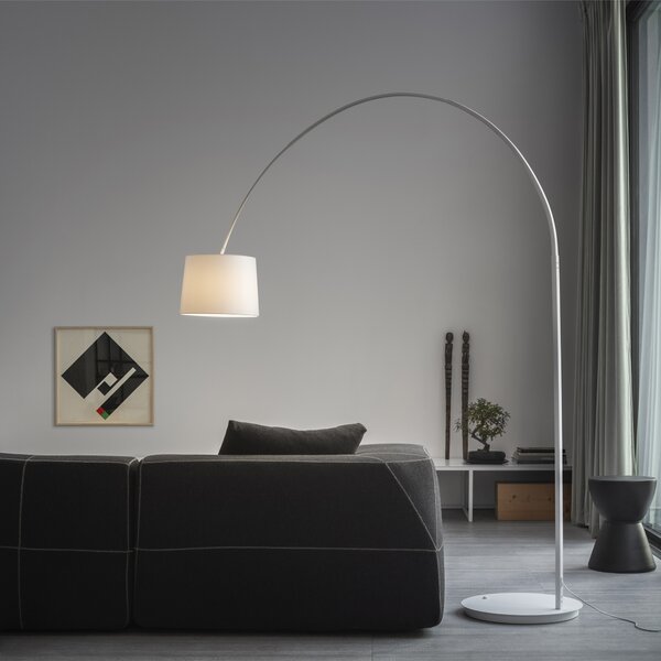 Ideal Lux Stojací lampa DORSALE Barva stínidla: černá, Barva podstavce: černá