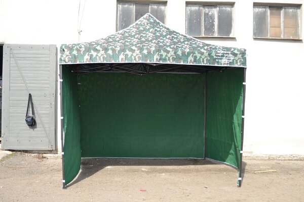 ShopJK Nůžkový stan profi HQ 3 x 3 m šedý