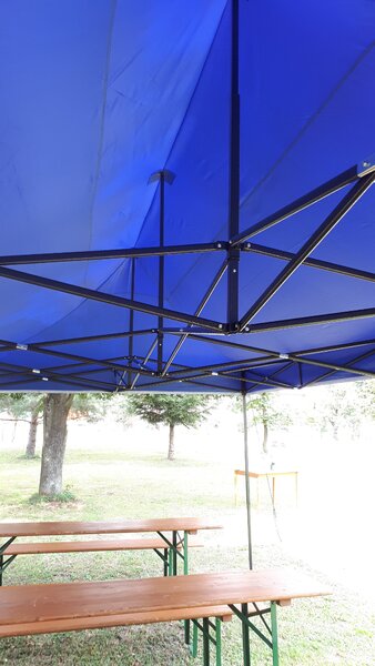 JAKS Nůžkový stan profi 3 x 3 m červený