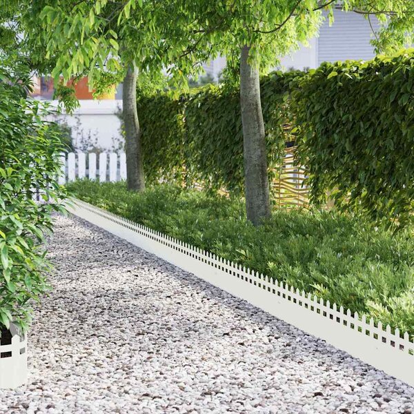 VidaXL Obrubníky trávníku 20 ks 103 x 0,05 x 22 cm, plot [874805] Barva: Povětrnostně odolná ocel