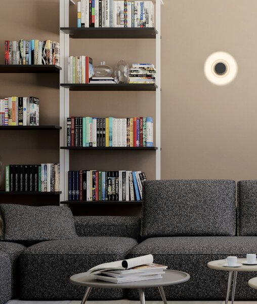 Redo Designové nástěnné svítidlo RUNDE, pr.10,4cm Barva: Černá