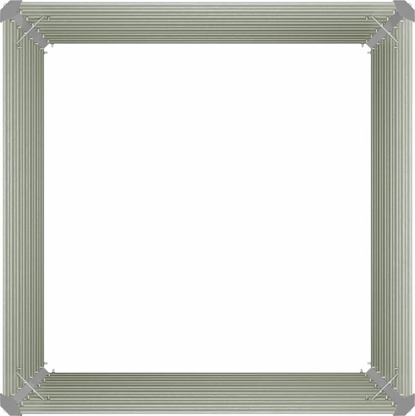VidaXL Vyvýšený zahradní záhon 100x100x77 cm pozinkovaná ocel [45725] Barva: Zelená