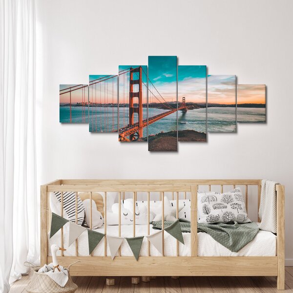 Obraz- Golden Gate, San Francisco (210x100 cm)