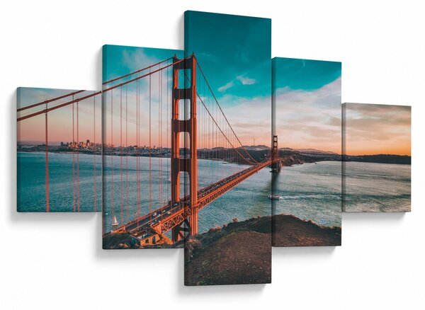Obraz- Golden Gate, San Francisco (125x70 cm)